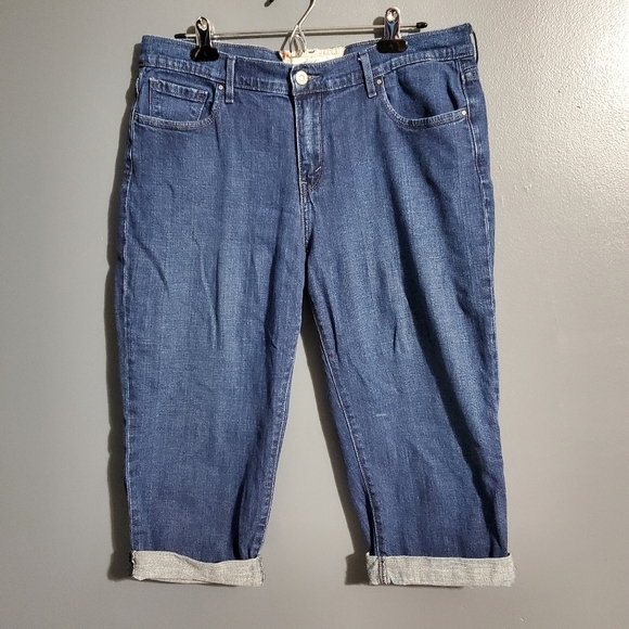 Levi's Womens Blue Capri Jeans Classic Fit Size 12 - Picture 1 of 7